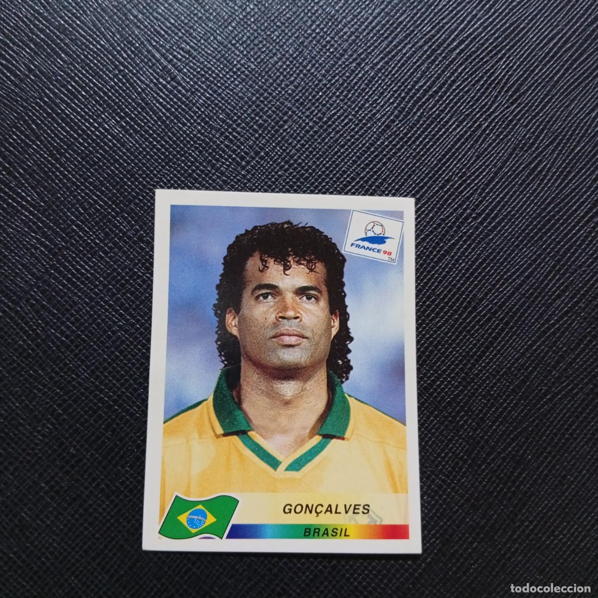 Cartes &agrave; collectionner de Football: 18 GONCALVES BRASIL PANINI 1998 MUNDIAL CROMO FUTBOL FRANCIA 98 - SIN PEGAR - A21 PG253