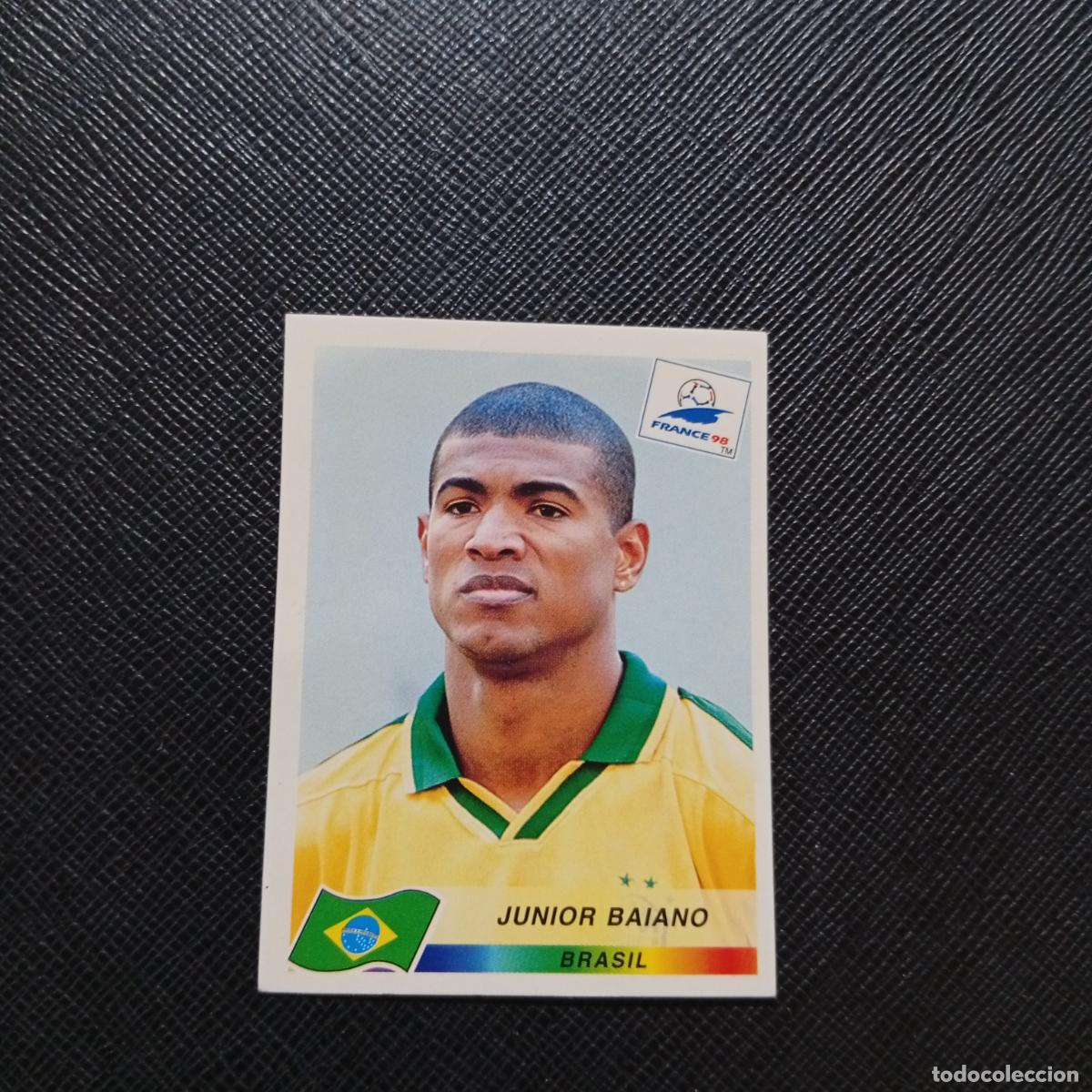 Cartes &agrave; collectionner de Football: 19 JUNIO BAIANO BRASIL PANINI 1998 MUNDIAL CROMO FUTBOL FRANCIA 98 - SIN PEGAR - A21 PG253