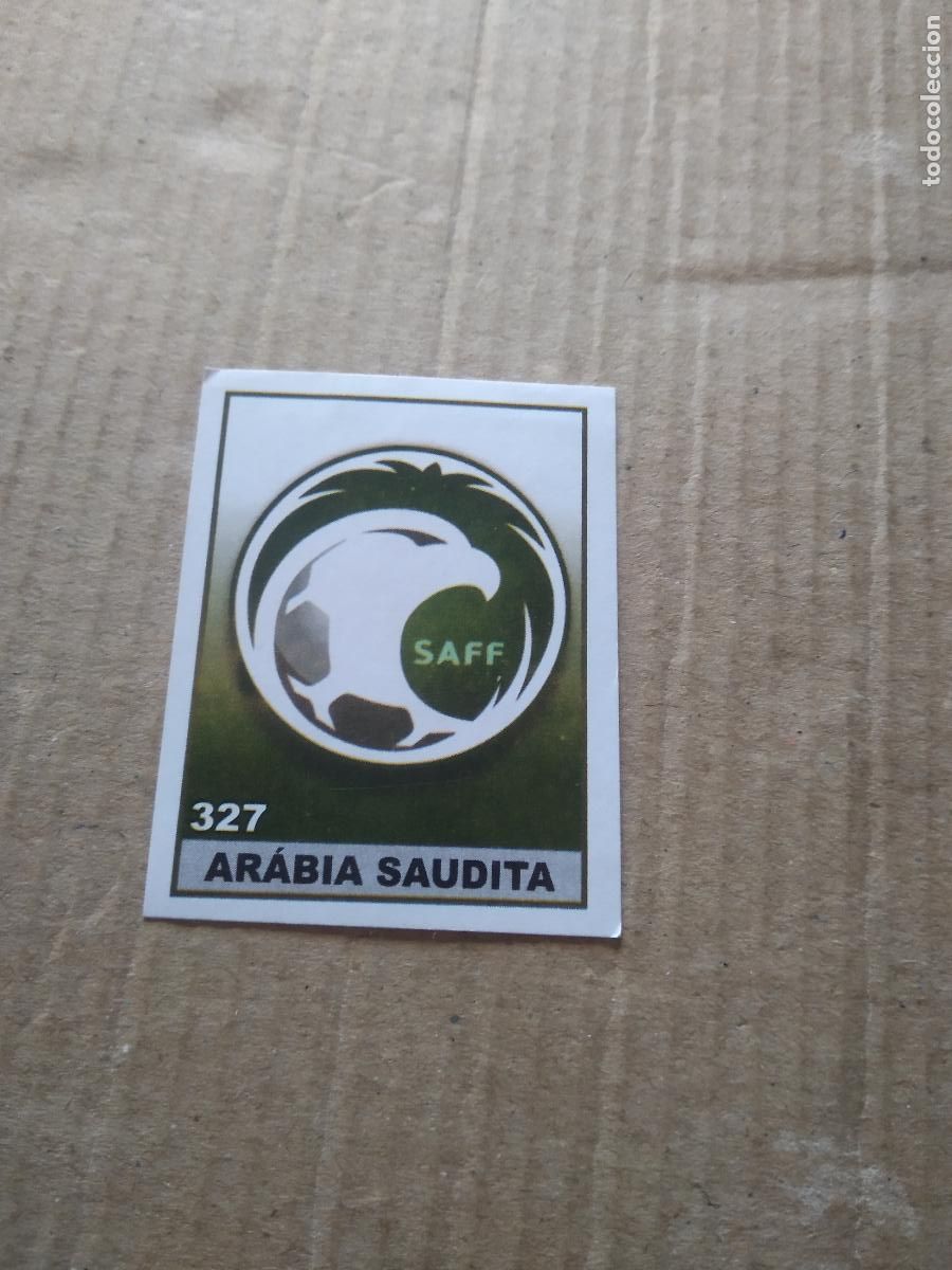 Fu&szlig;ball-Sticker: 327 ESCUDO ARABIA SAUDITA CROMO FUTBOL MUNDIAL 2022 WORLD CUP COPA MUNDO EDITADO EN BRASIL