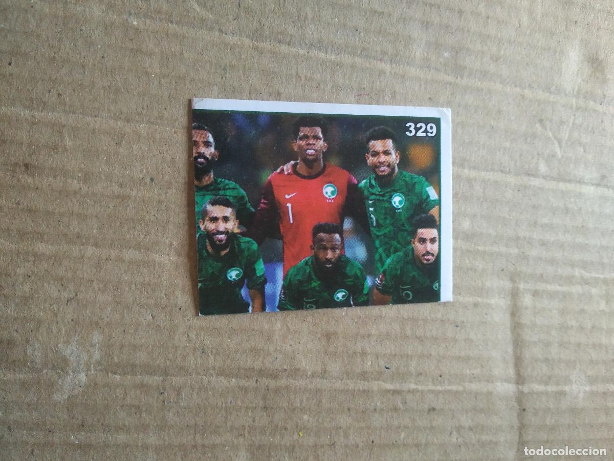Fu&szlig;ball-Sticker: 329 EQUIPO PLANTILLA ARABIA SAUDITA CROMO FUTBOL MUNDIAL 2022 WORLD CUP COPA MUNDO EDITADO EN BRASIL