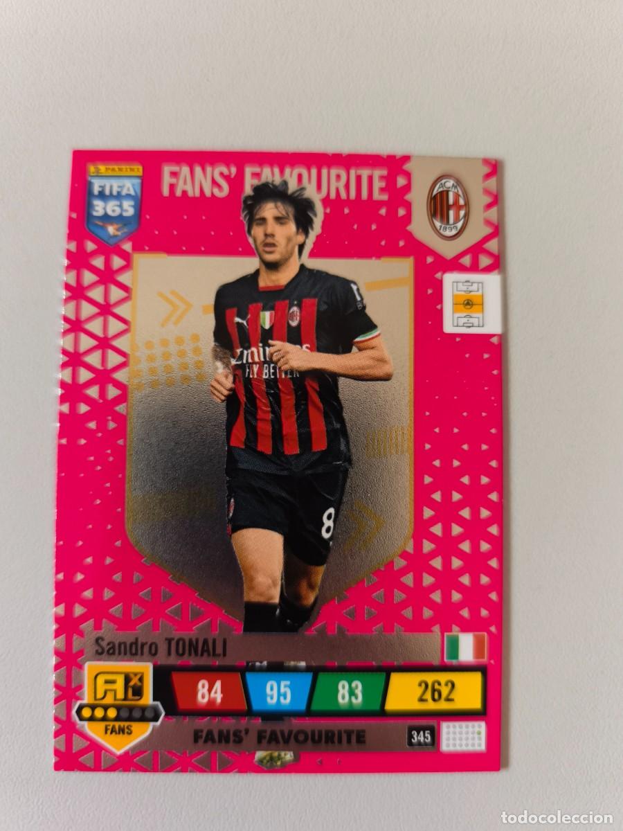 Cromos de f&uacute;tbol: FIFA 365 2023 ADRENALYN XL SANDRO TONALI FANS FAVOURITE 345 ALB FIFA