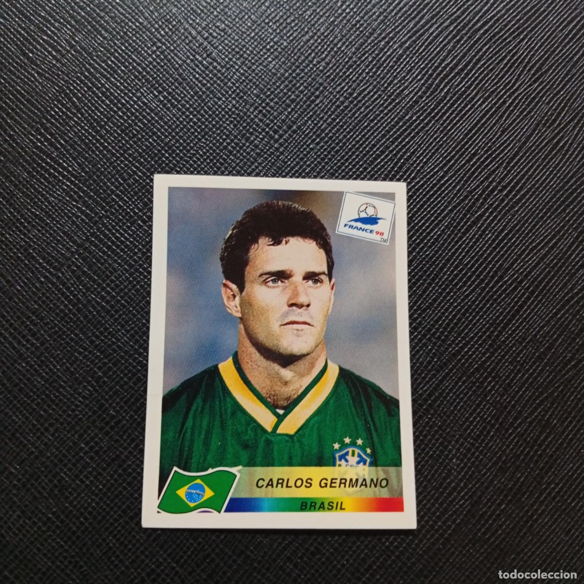 Cromos de f&uacute;tbol: 31 CARLOS GERMANO BRASIL PANINI 1998 MUNDIAL CROMO FUTBOL FRANCIA 98 - SIN PEGAR - A21 PG253