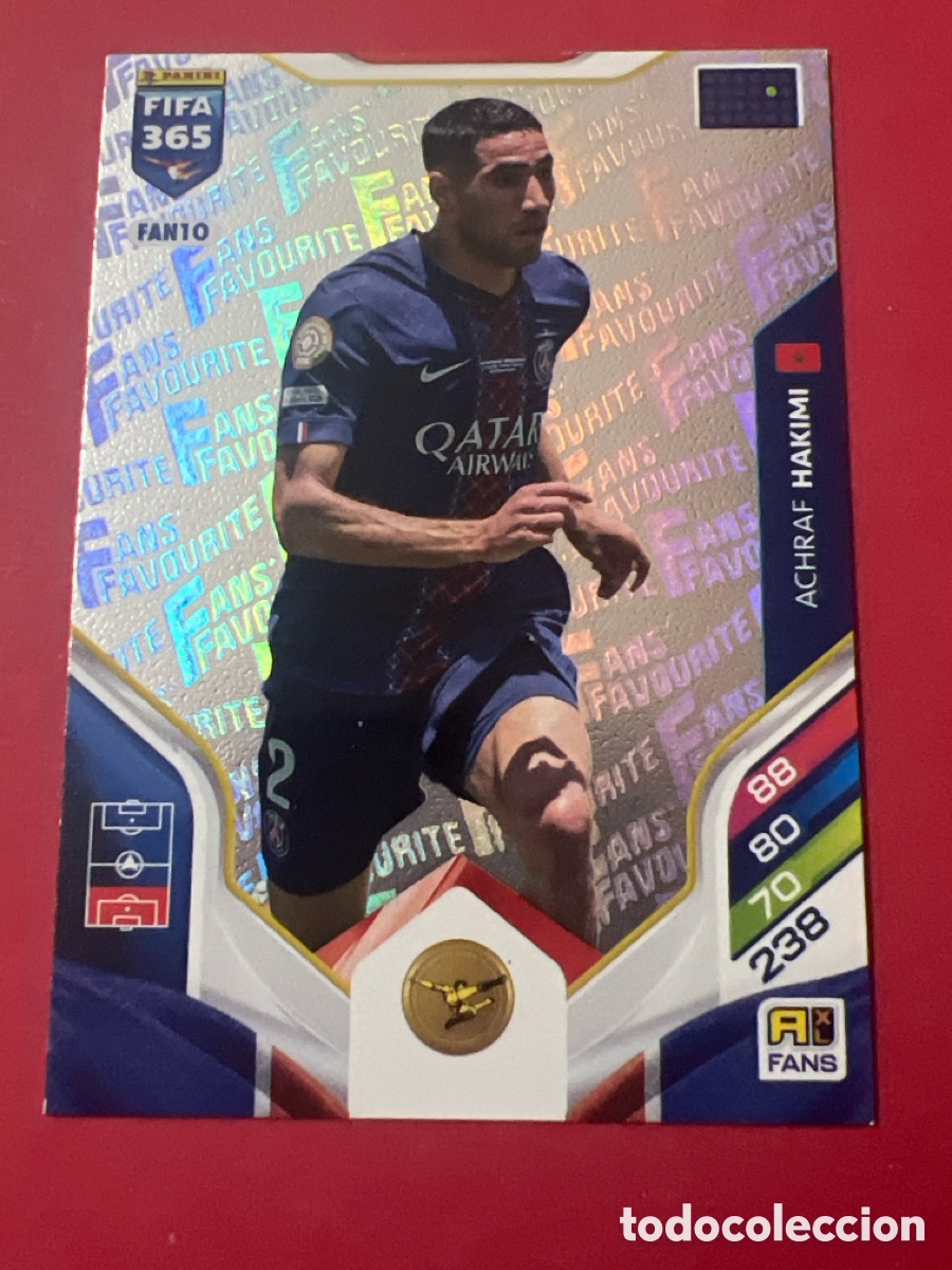 Cartes &agrave; collectionner de Football: C526. FAN10 base fan HAKIMI PSG ADRENALYN 365 2025 2026 25 26 CROMO PANINI TOPPS