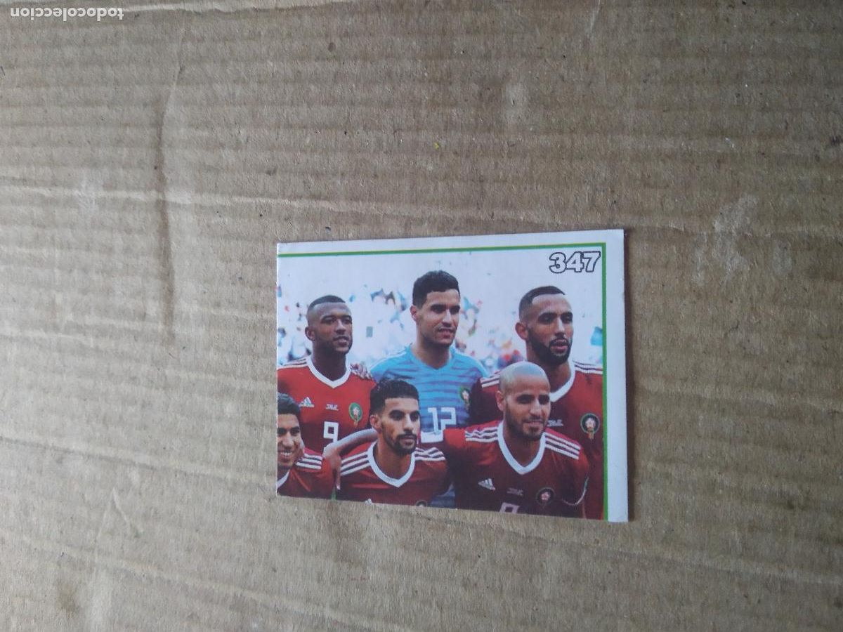 Cartes &agrave; collectionner de Football: 347 EQUIPO PLANTILLA MARRUECOS CROMO FUTBOL MUNDIAL 2022 WORLD CUP COPA MUNDO EDITADO EN BRASIL