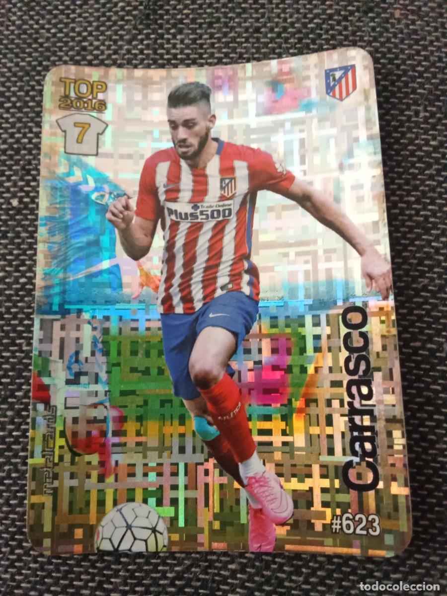 Cromos de F&uacute;tbol: 623 carrasco 7 top 2016 atl&eacute;tico de Madrid tetris las fichas de la liga 2016