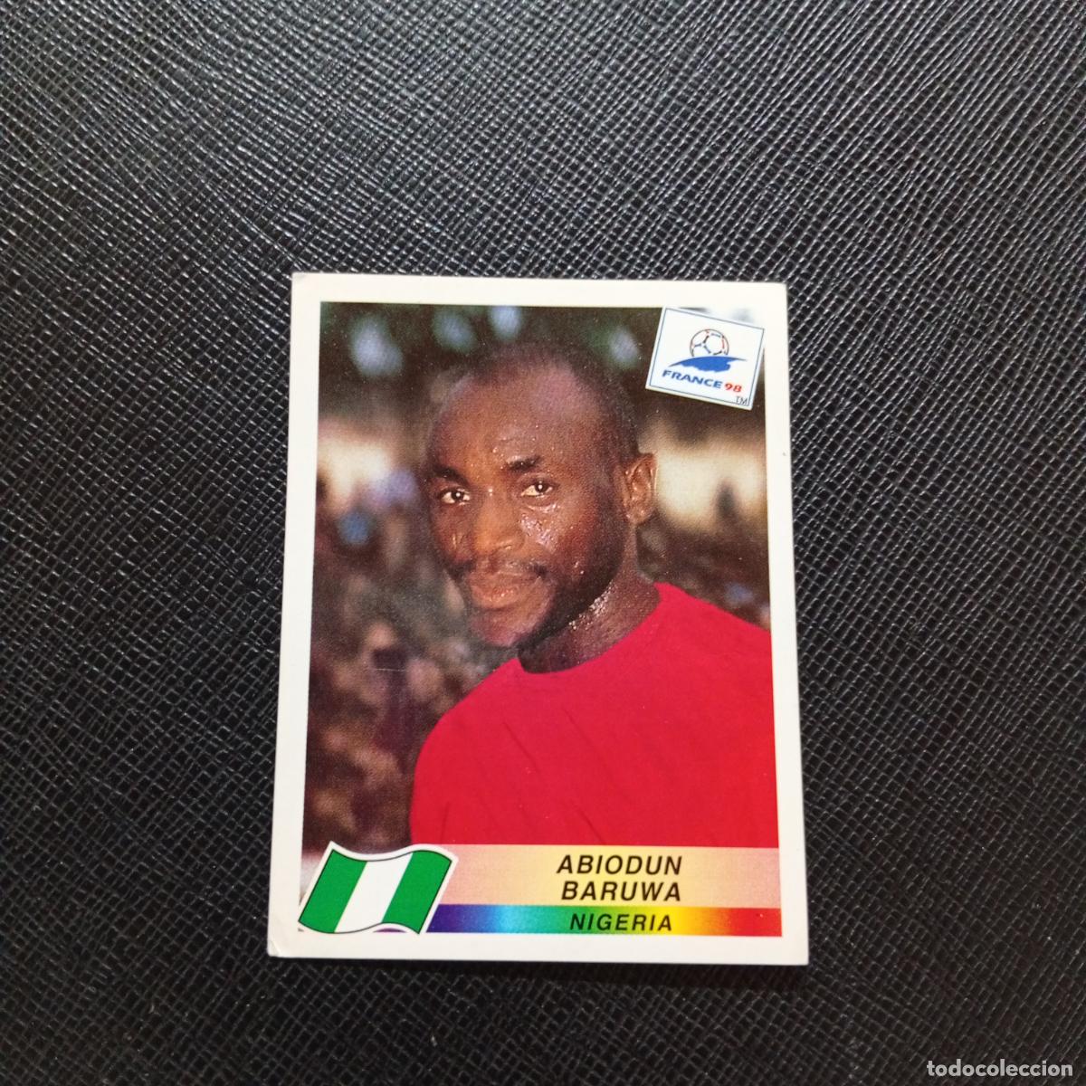 Cromos de Futebol: 247 ABIODUN BARUWA NIGERIA PANINI 1998 MUNDIAL CROMO FUTBOL FRANCIA 98 - SIN PEGAR - A21 PG262