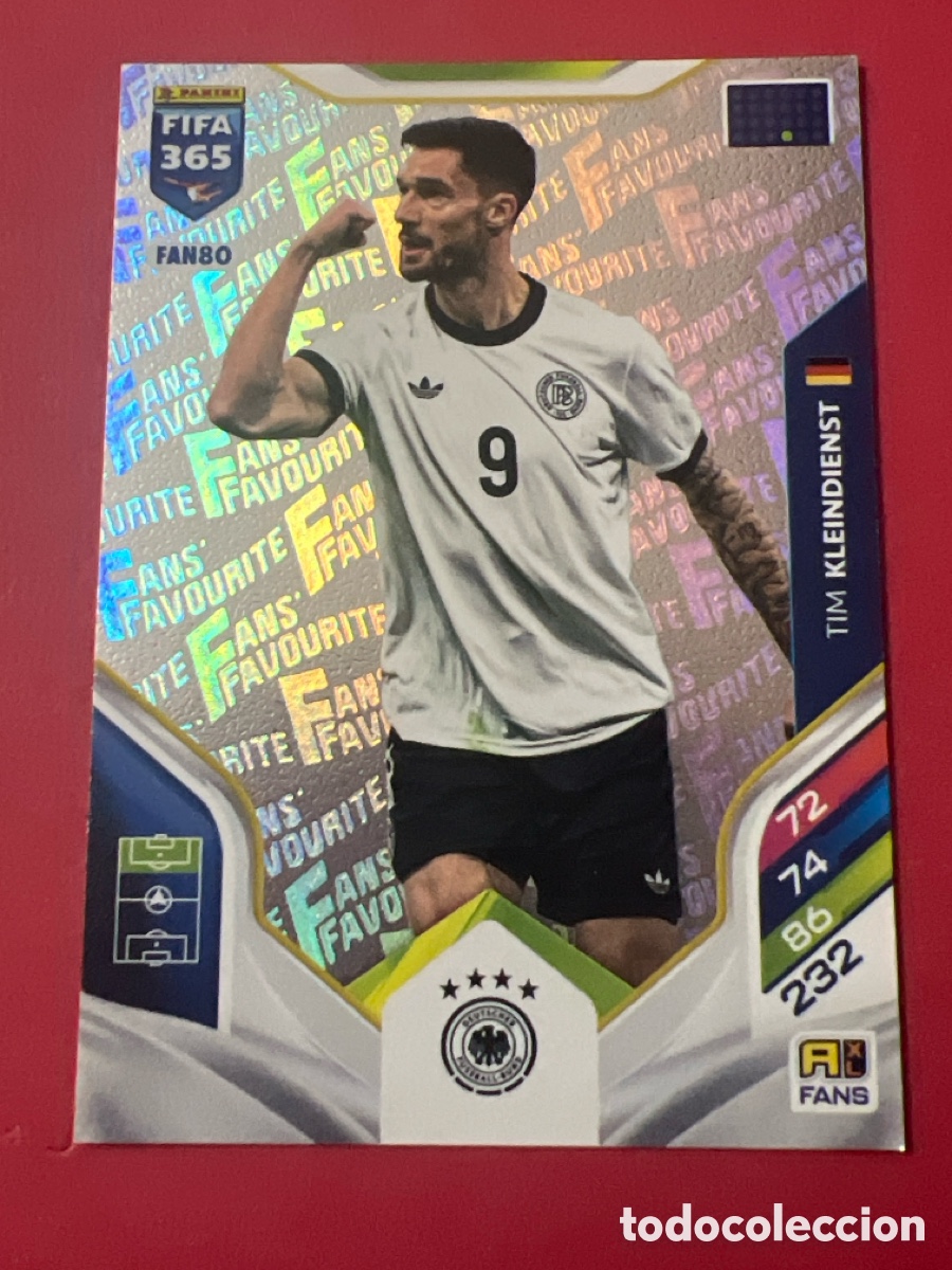 Cromos de Futebol: C537. N&ordm; FAN80 Tim Kleindienst Fans Favourite Alemania Adrenalyn XL FIFA 365 2026