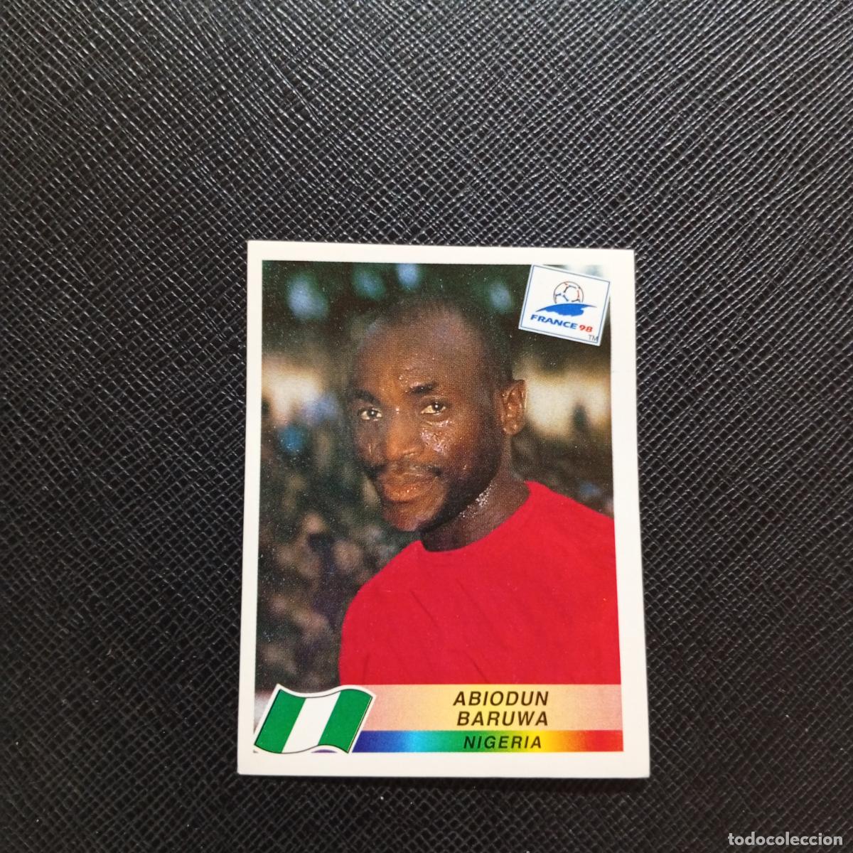 Cromos de Futebol: 247 ABIODUN BARUWA NIGERIA PANINI 1998 MUNDIAL CROMO FUTBOL FRANCIA 98 - SIN PEGAR - A21 PG262 B