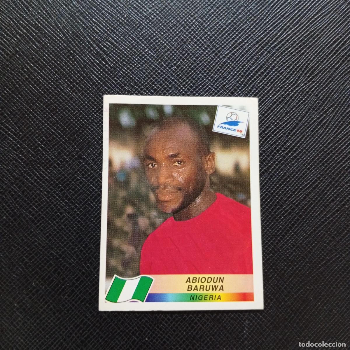 Cromos de Futebol: 247 ABIODUN BARUWA NIGERIA PANINI 1998 MUNDIAL CROMO FUTBOL FRANCIA 98 - SIN PEGAR - A21 PG280