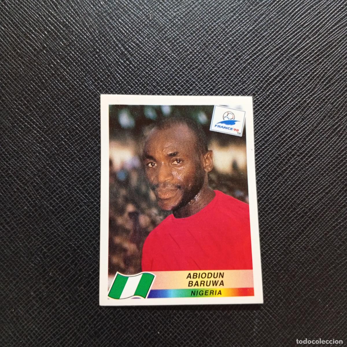Cromos de Futebol: 247 ABIODUN BARUWA NIGERIA PANINI 1998 MUNDIAL CROMO FUTBOL FRANCIA 98 - SIN PEGAR - A21 PG280 B
