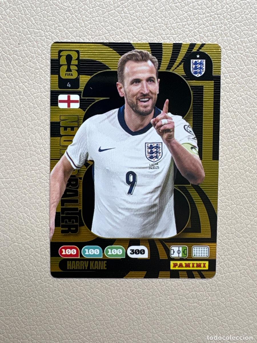 Cromos de F&uacute;tbol: CROMO PANINI FIFA WORLD CUP 2026 GOLDEN BALLER BAL&Oacute;N ORO N 4 HARRY KANE (c&oacute;digo sin activar )
