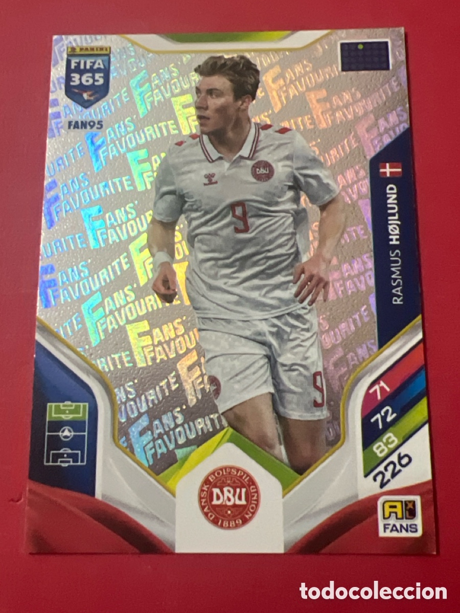 Cromos de Futebol: C540. FAN95 RASMUS HOJLUND (DINAMARCA) FANS FAVOURITE PANINI ADRENALYN XL FIFA 365 2026 26