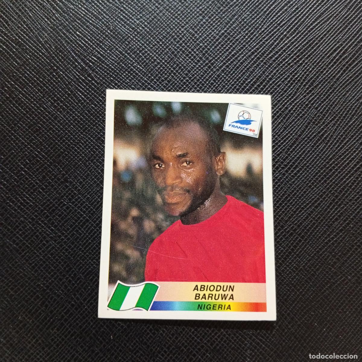 Cromos de Futebol: 247 ABIODUN BARUWA NIGERIA PANINI 1998 MUNDIAL CROMO FUTBOL FRANCIA 98 - SIN PEGAR - A21 PG289