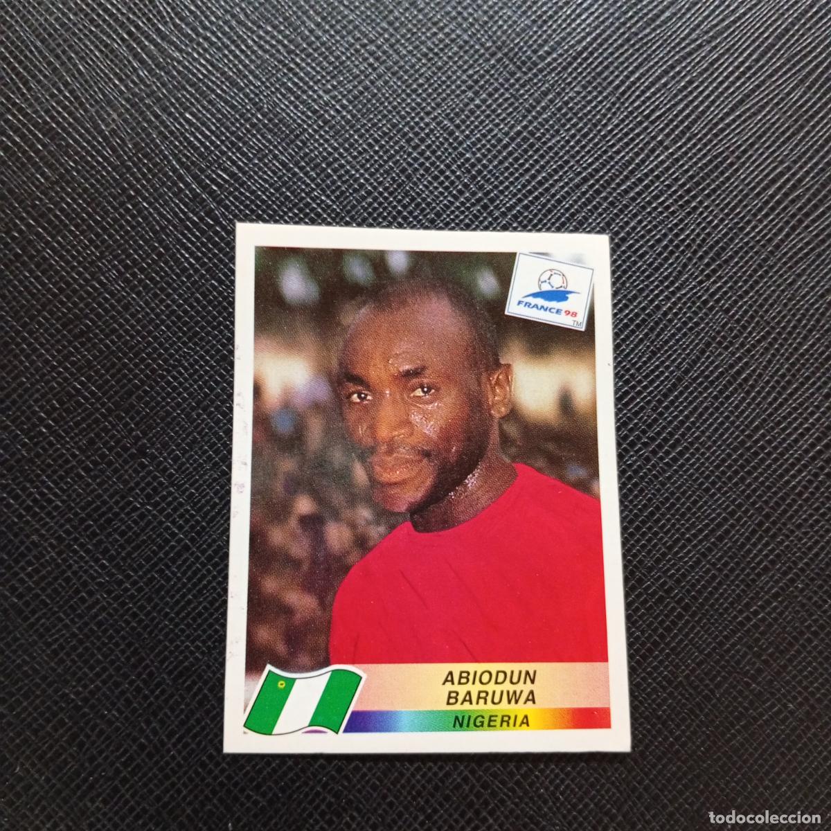 Cromos de Futebol: 247 ABIODUN BARUWA NIGERIA PANINI 1998 MUNDIAL CROMO FUTBOL FRANCIA 98 - SIN PEGAR - A21 PG289 B