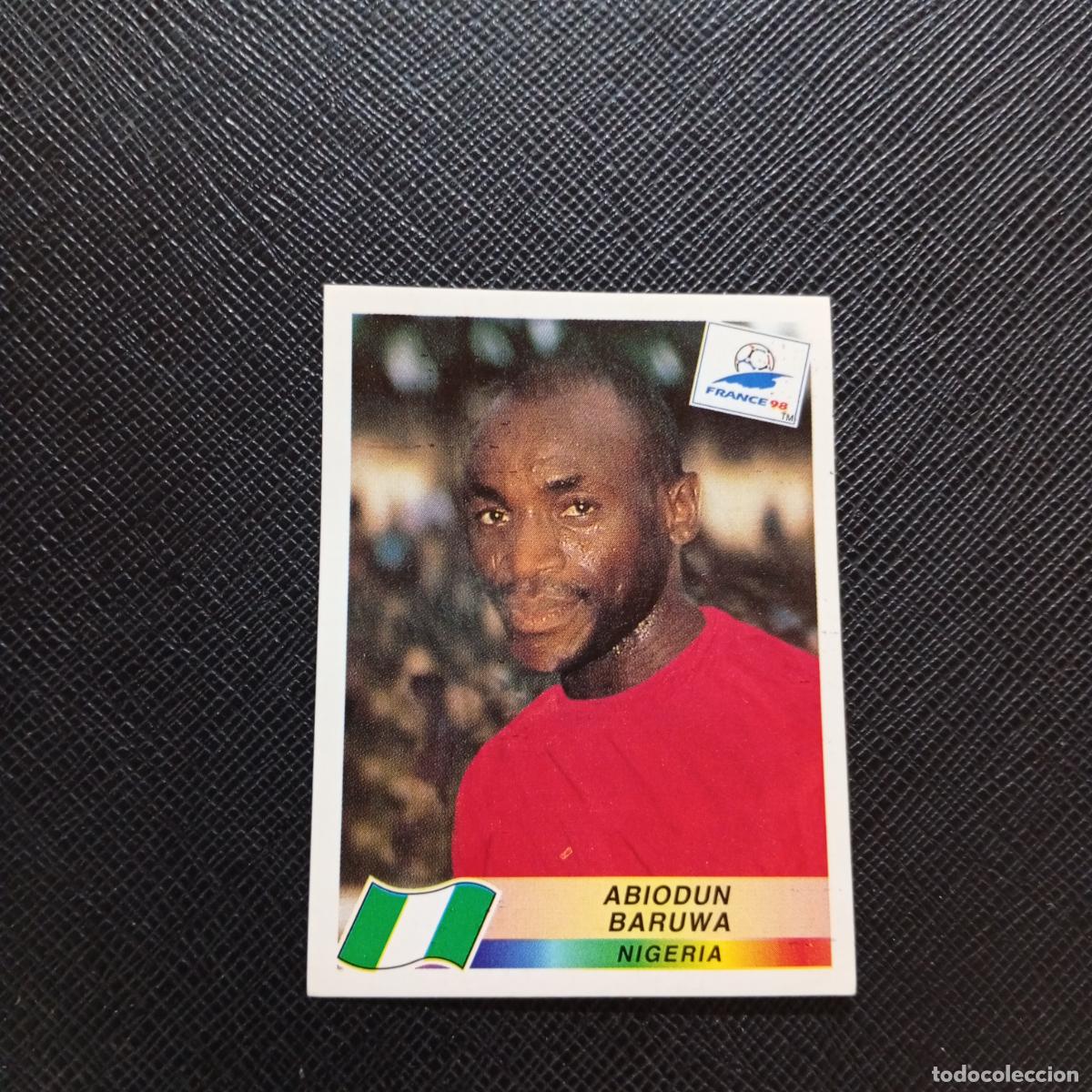 Cromos de Futebol: 247 ABIODUN BARUWA NIGERIA PANINI 1998 MUNDIAL CROMO FUTBOL FRANCIA 98 - SIN PEGAR - A21 PG298
