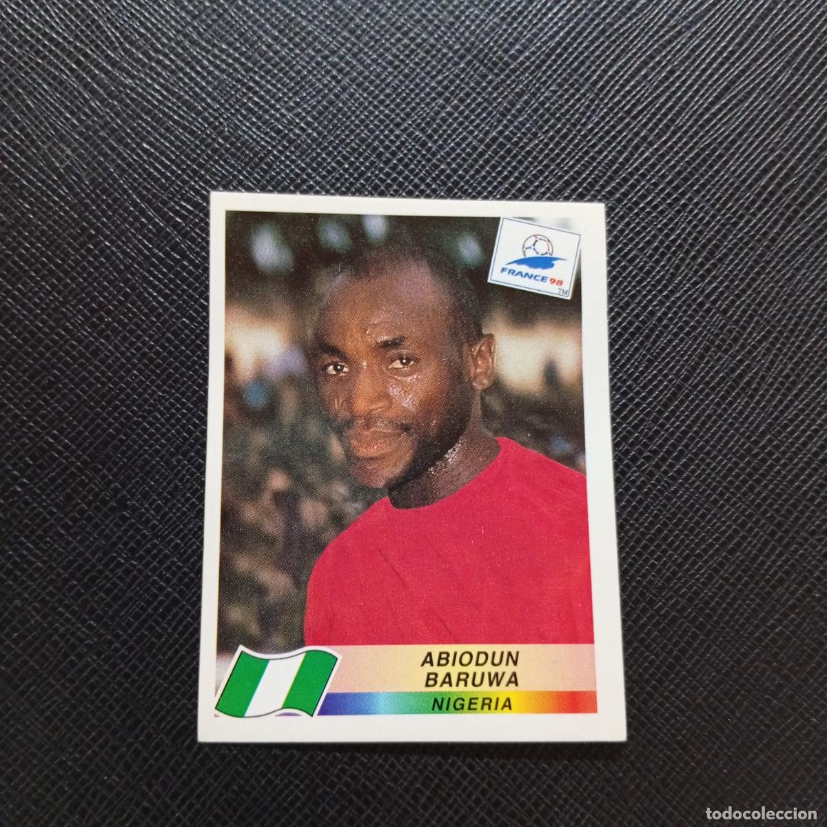 Cromos de Futebol: 247 ABIODUN BARUWA NIGERIA PANINI 1998 MUNDIAL CROMO FUTBOL FRANCIA 98 - SIN PEGAR - A21 PG298 B