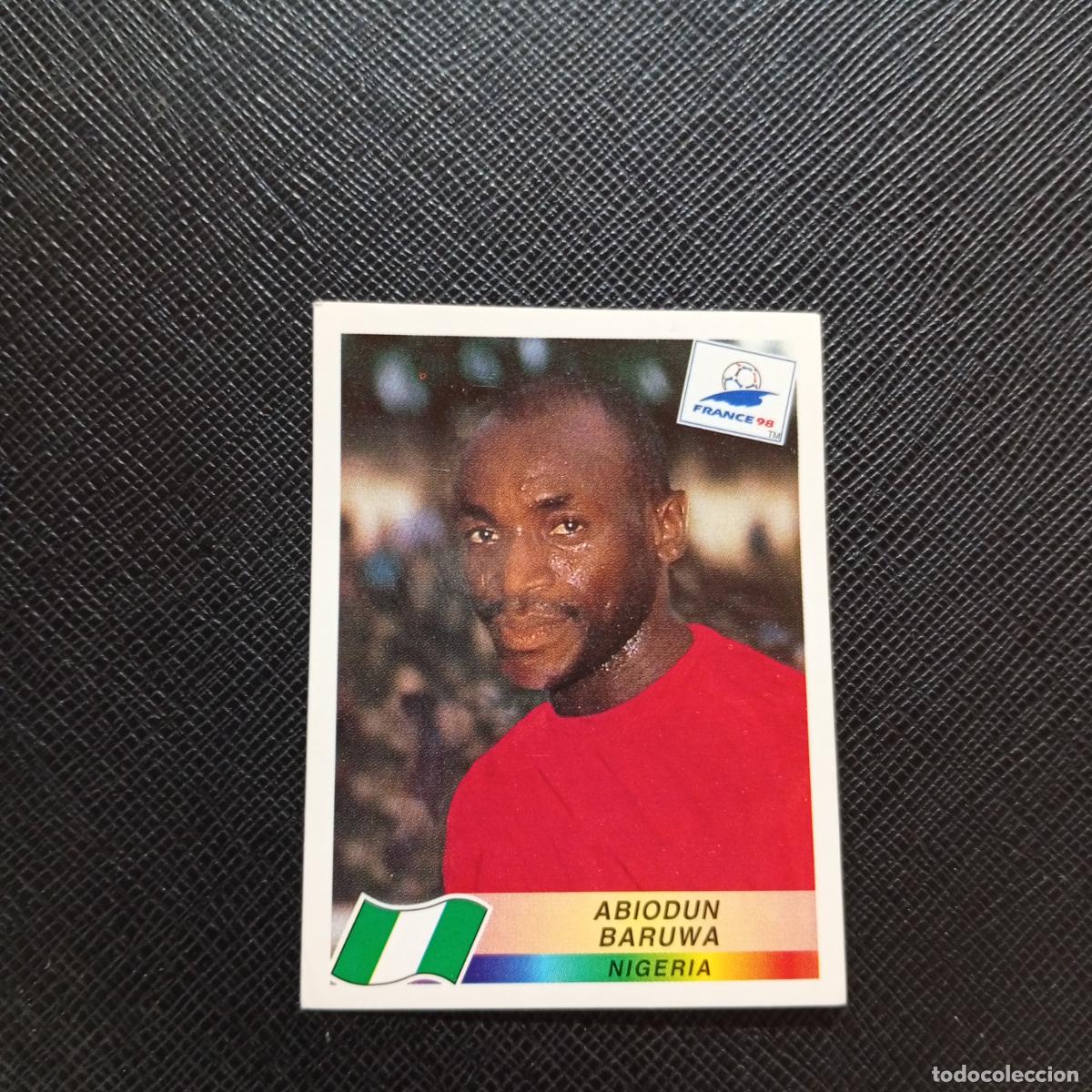Cromos de Futebol: 247 ABIODUN BARUWA NIGERIA PANINI 1998 MUNDIAL CROMO FUTBOL FRANCIA 98 - SIN PEGAR - A21 PG316