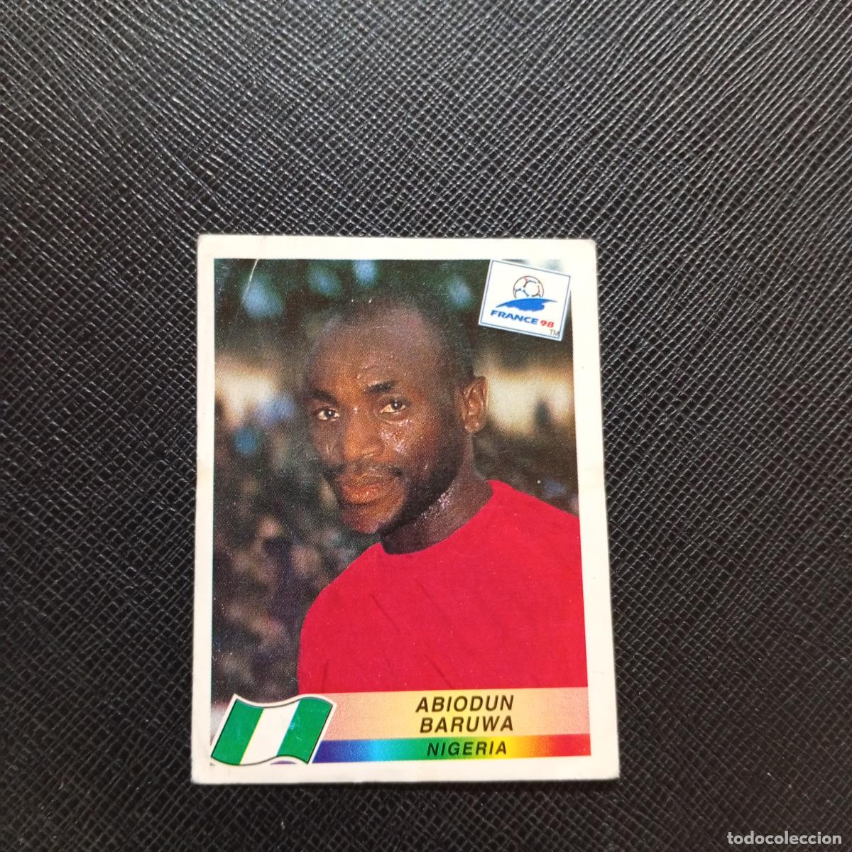 Cromos de Futebol: 247 ABIODUN BARUWA NIGERIA PANINI 1998 MUNDIAL CROMO FUTBOL FRANCIA 98 - SIN PEGAR - A21 PG316 B