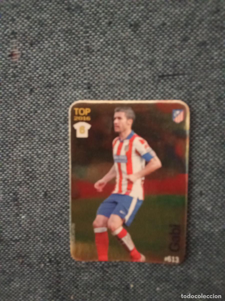 Fu&szlig;ball-Sticker: 613 Gabi 6 top 2016 atl&eacute;tico de Madrid brillo liso dorado las fichas de la liga 2016