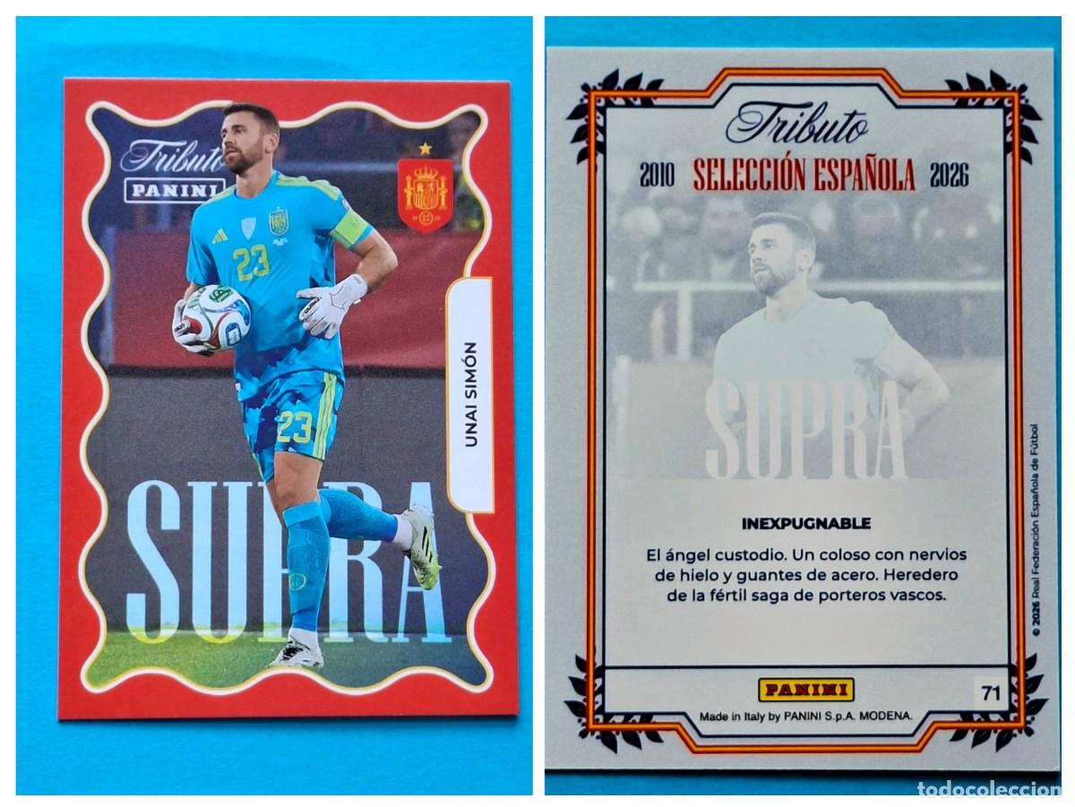 Cromos de Futebol: #71 UNAI SIM&Oacute;N (Supra) - TRIBUTO Selecci&oacute;n ESPA&Ntilde;OLA 2010-2026 Panini Card SPAIN