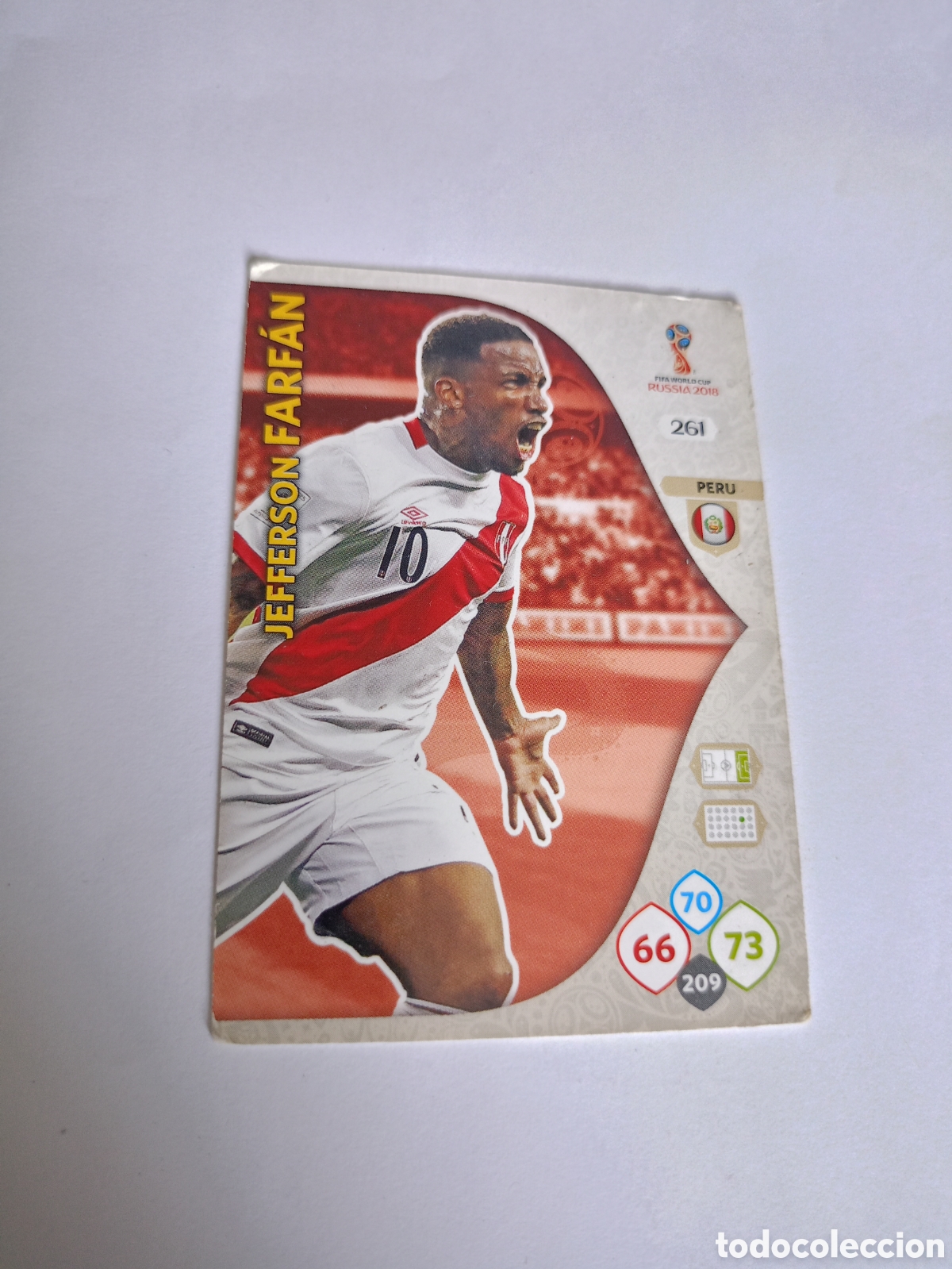 Cromos de Futebol: CROMO CARD CARTA ADRENALYN PANINI MUNDIAL RUSIA 2018 JEFFERSON FARFAN 261 PERU