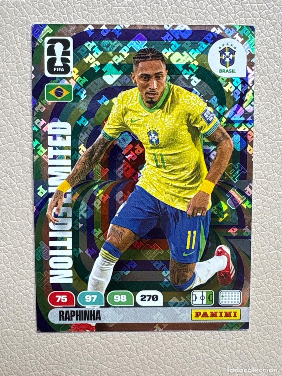 Cartes &agrave; collectionner de Football: 17. CROMO PANINI FIFA WORLD CUP 2026 EDICI&Oacute;N LIMITADA RAPHINHA (C&oacute;digo sin activar)