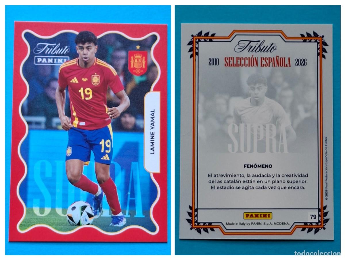 Cromos de F&uacute;tbol: #79 LAMINE YAMAL (Supra) - TRIBUTO Selecci&oacute;n ESPA&Ntilde;OLA 2010-2026 Panini Card SPAIN