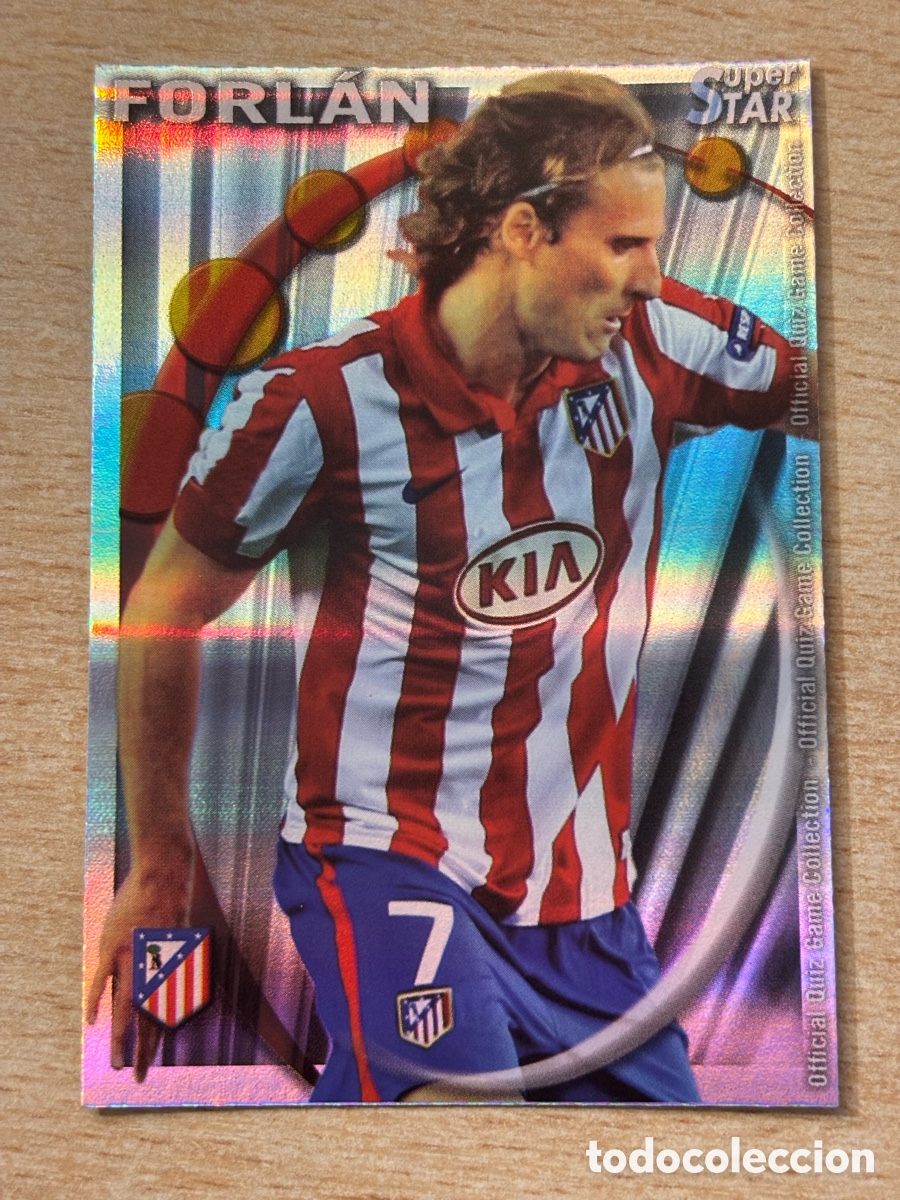 Cromos de F&uacute;tbol: # 243 Forl&aacute;n Atl&eacute;tico de Madrid Superstar Mundicromo 2011 rayas horizontales