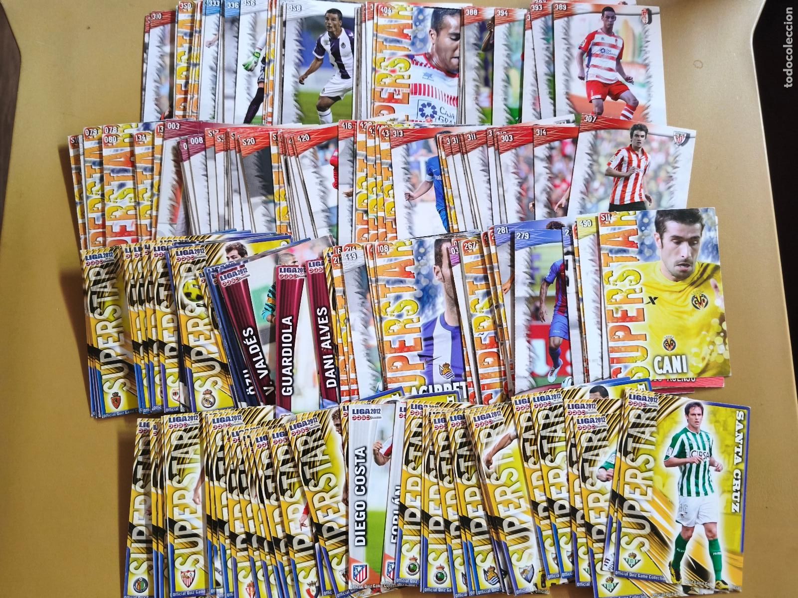Cromos de F&uacute;tbol: liga 2012 contiene 193 cromos