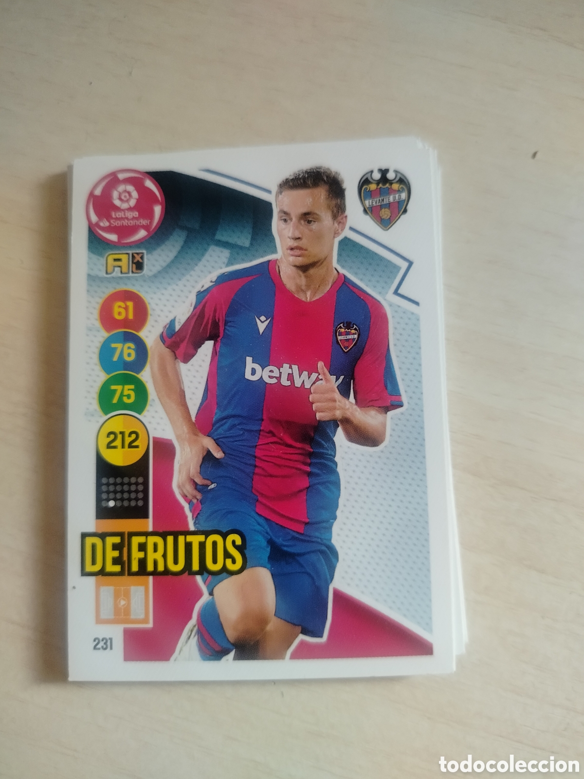 Cromos de F&uacute;tbol: DE FRUTOS 231 ADRENALYN 2020 2021 20 21