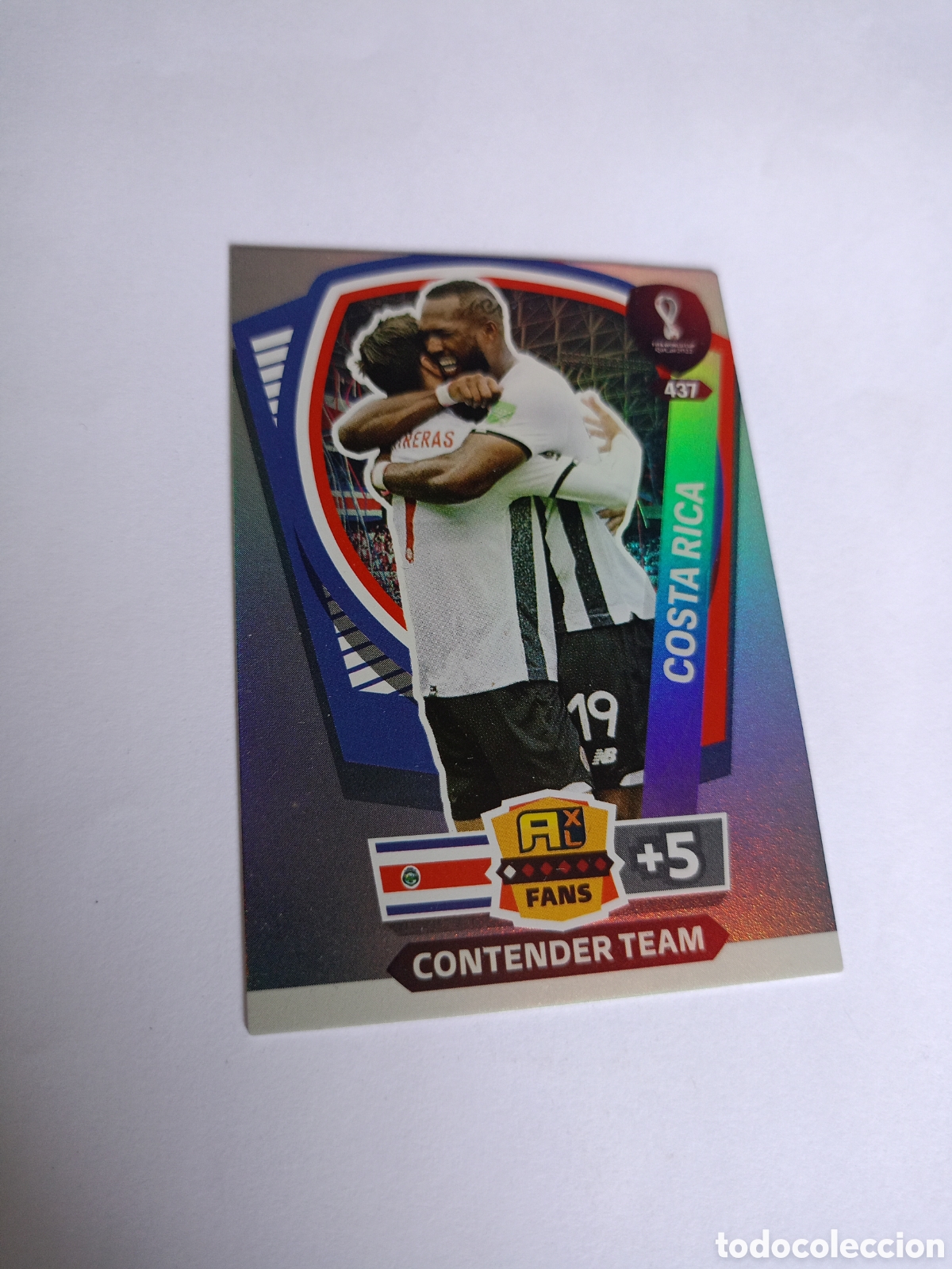 Cromos de F&uacute;tbol: PANINI FIFA WORLD CUP QATAR 2022 ADRENALYN XL - N&ordm; 437 COSTA RICA CONTENDER TEAM