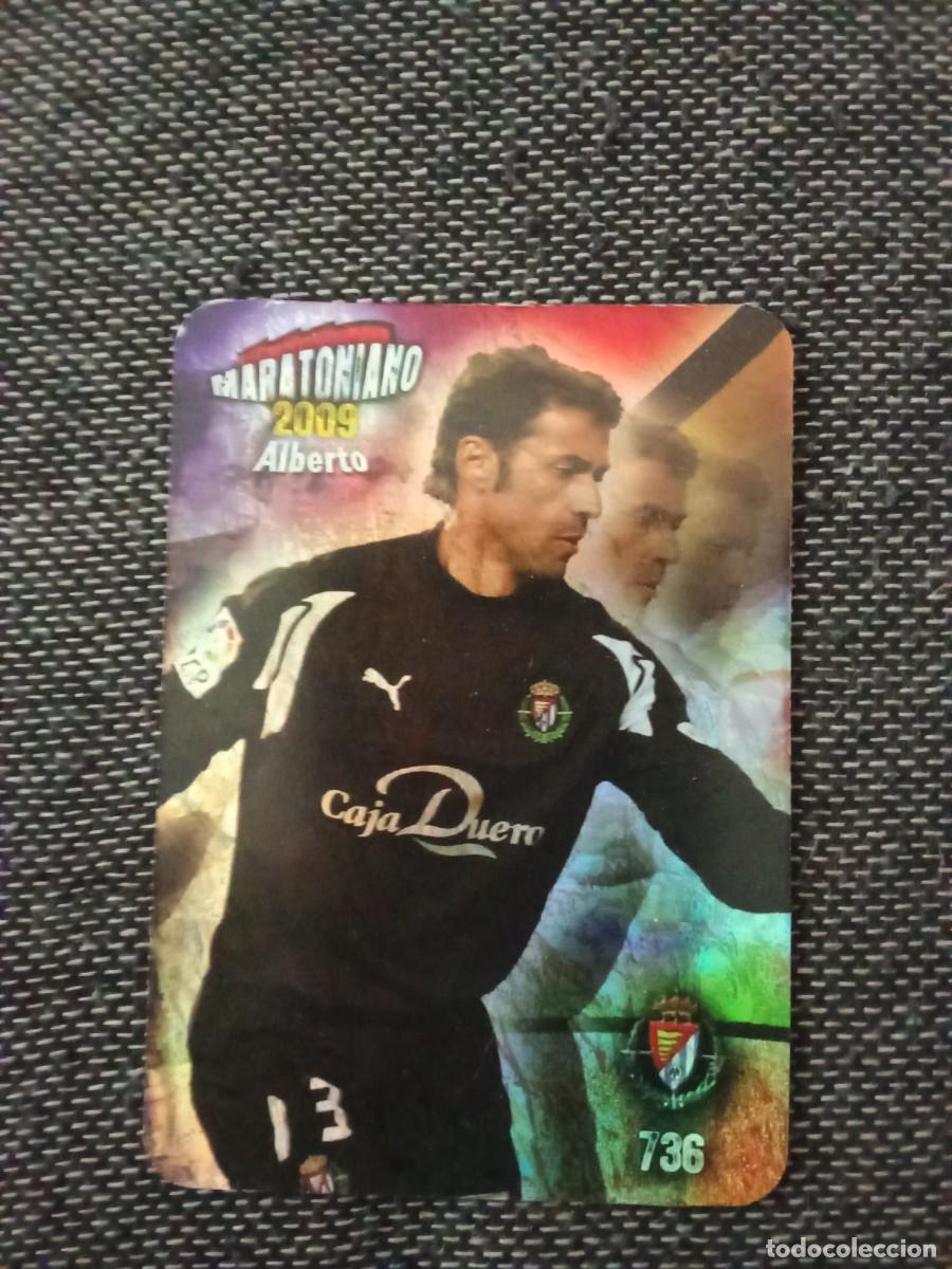 Cromos de F&uacute;tbol: 736 Alberto maratoniano 2009 jaspeado las fichas de la liga 2009