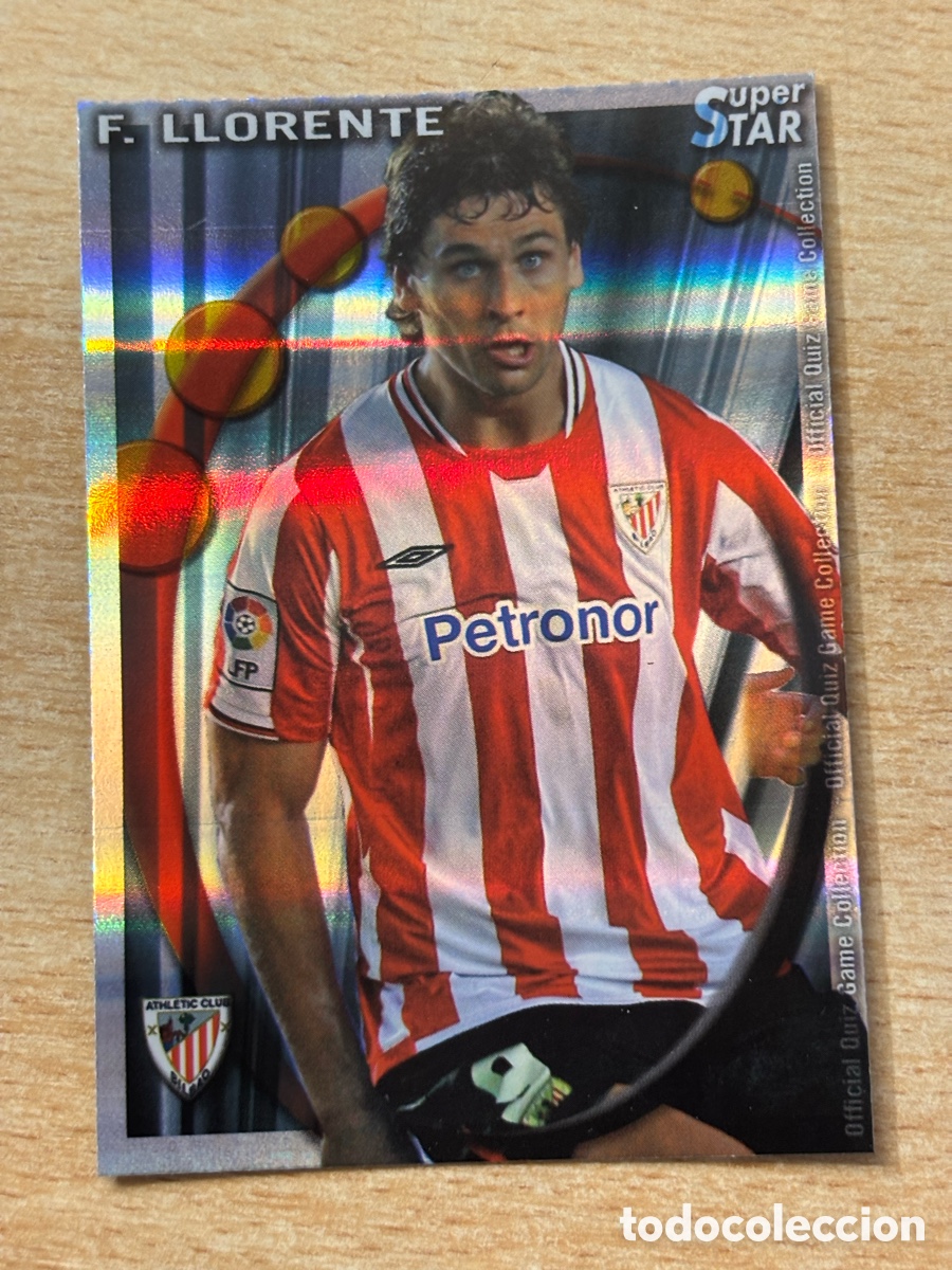 Cromos de F&uacute;tbol: # 216 F. Llorente Athletic Club de Bilbao Superstar Mundicromo 2011 rayas horizontales