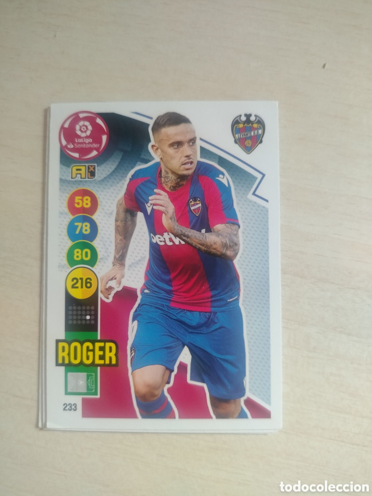 Cromos de F&uacute;tbol: ROGER 233 ADRENALYN 2020 2021 20 21