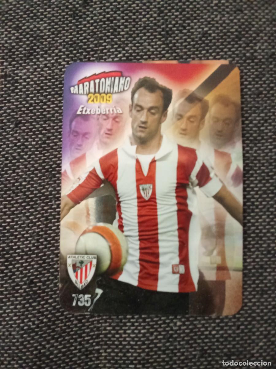 Fu&szlig;ball-Sticker: 735 Etxeberria maratoniano 2009 brillo liso puntas redondas las fichas de la liga 2009