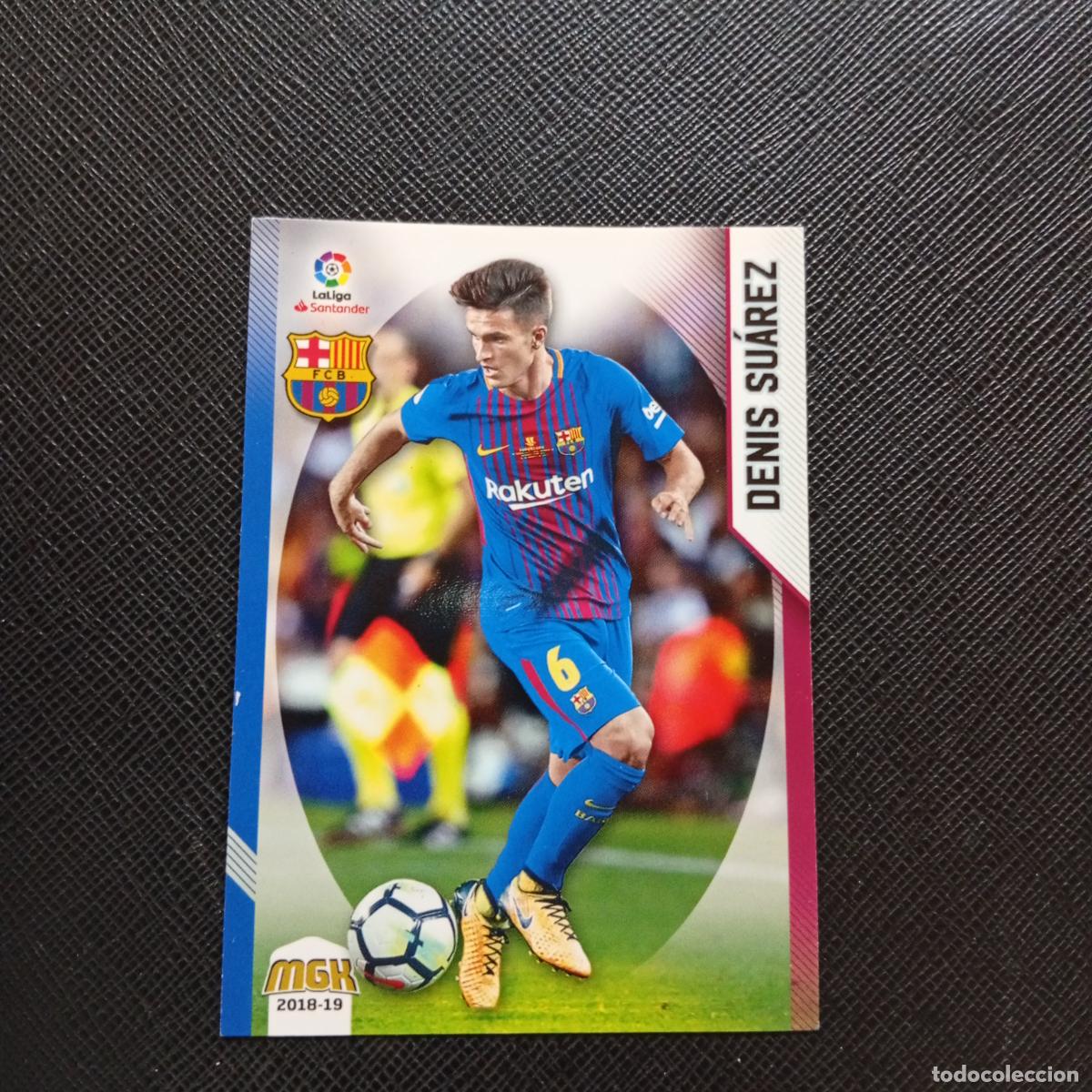 Fu&szlig;ball-Sticker: 96 DENIS SUAREZ BARCELONA PANINI MEGACRACKS 2018 2019 CROMO FUTBOL 18 19 - A21 PG388