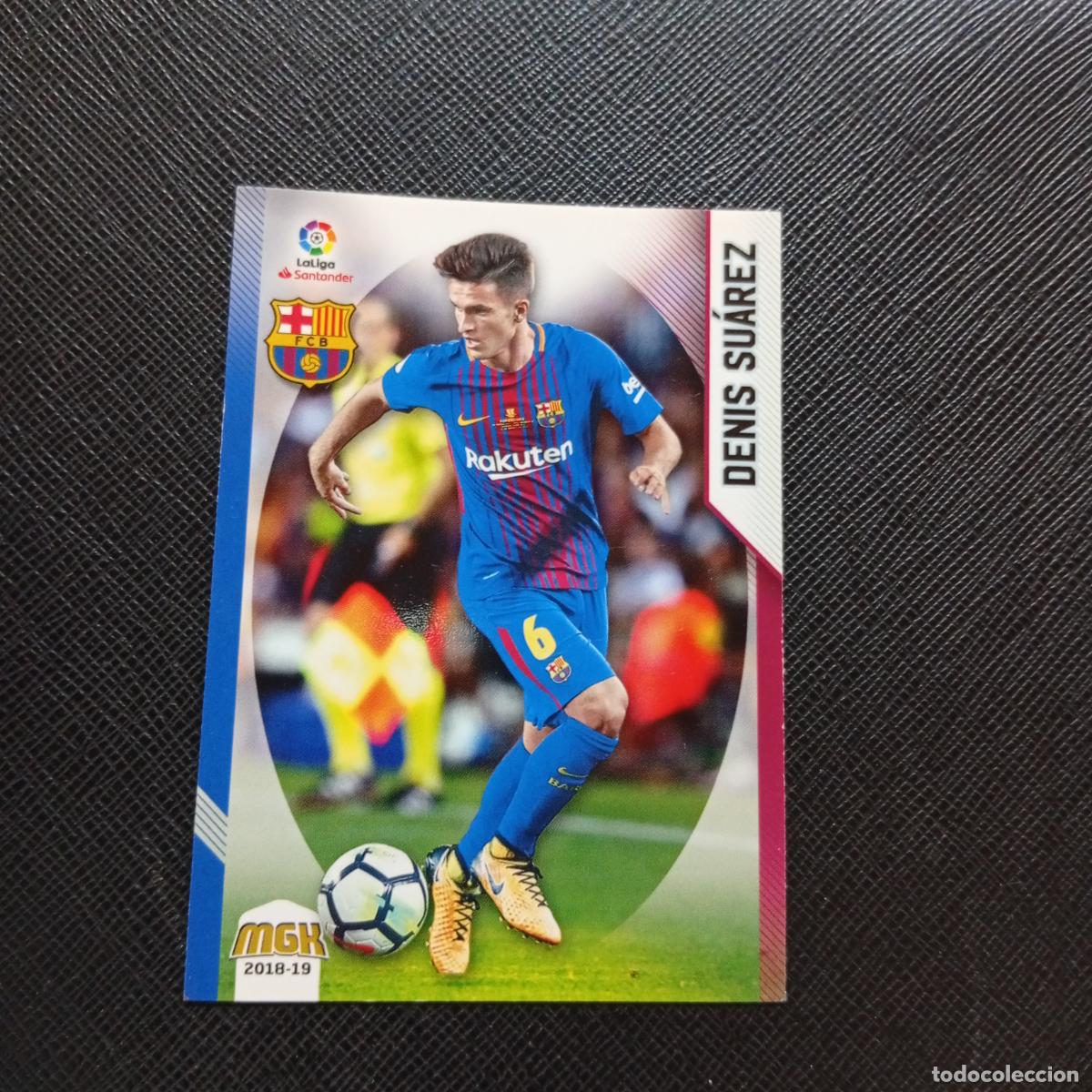Fu&szlig;ball-Sticker: 96 DENIS SUAREZ BARCELONA PANINI MEGACRACKS 2018 2019 CROMO FUTBOL 18 19 - A21 PG388 B