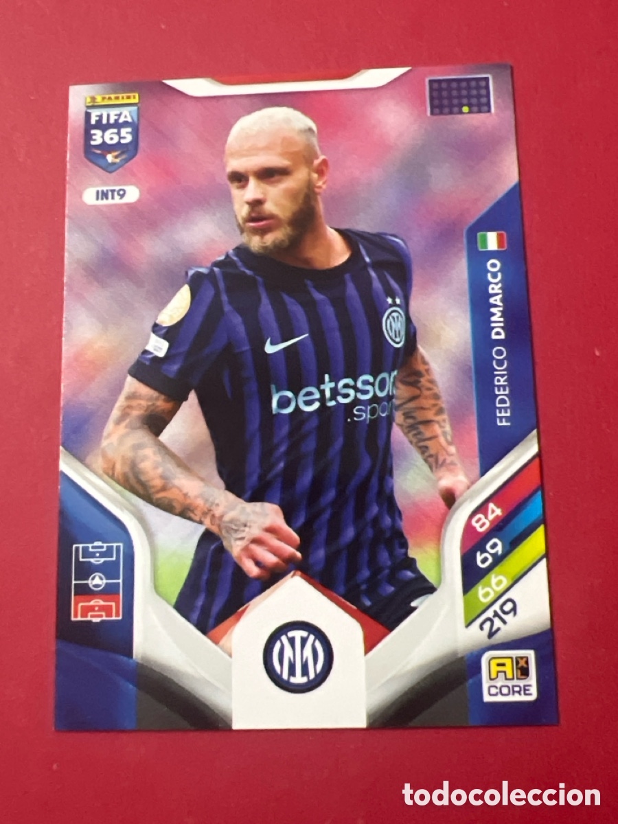 Football Stickers: C581. N&ordm; INT9 Federico Dimarco Inter de Mil&aacute;n Adrenalyn XL FIFA 365 2026