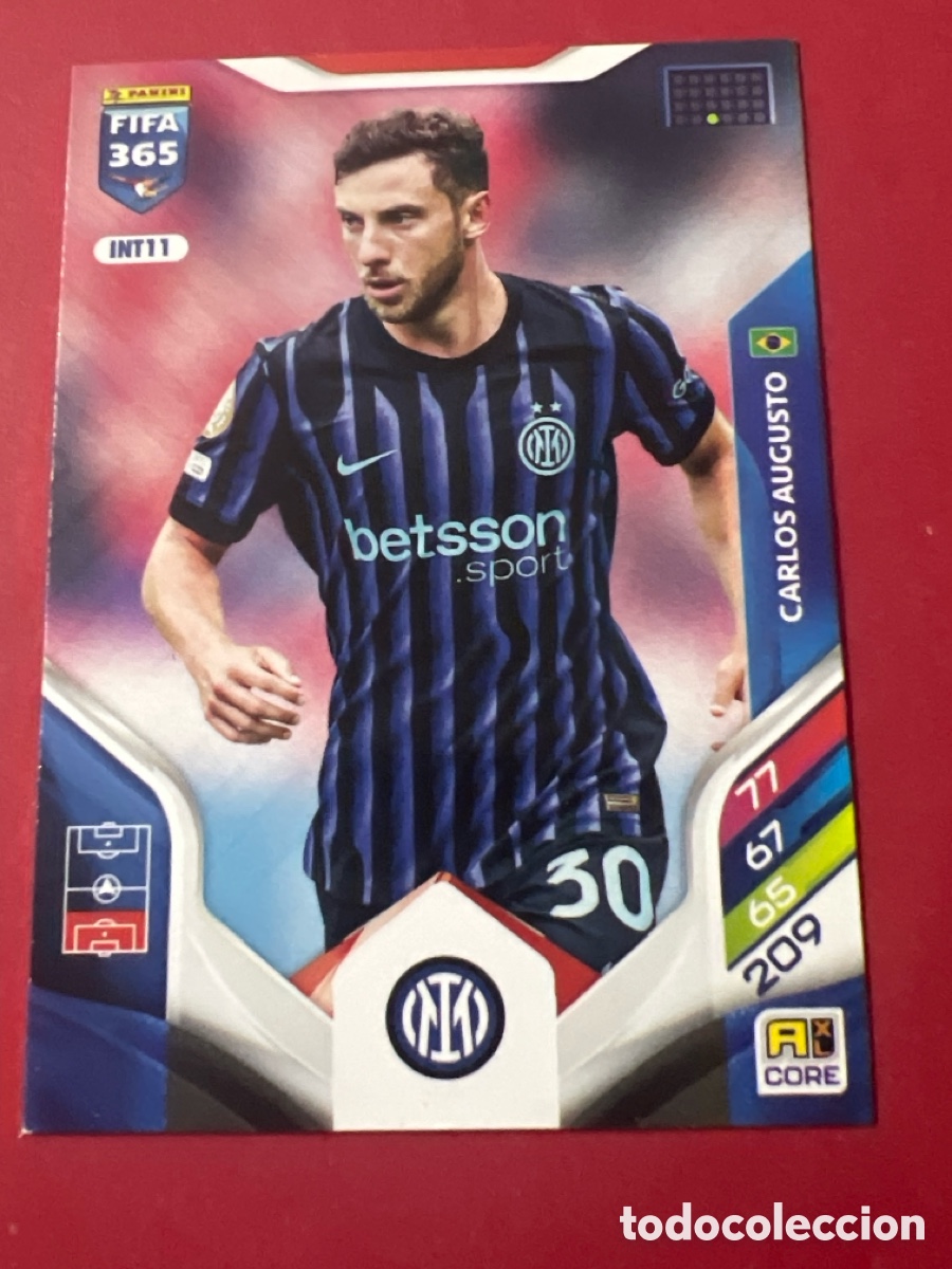 Football Stickers: C595. FIFA 365 adrenalyn 2025 2026 25 26 panini Carlos Augusto INT11 Inter Milan