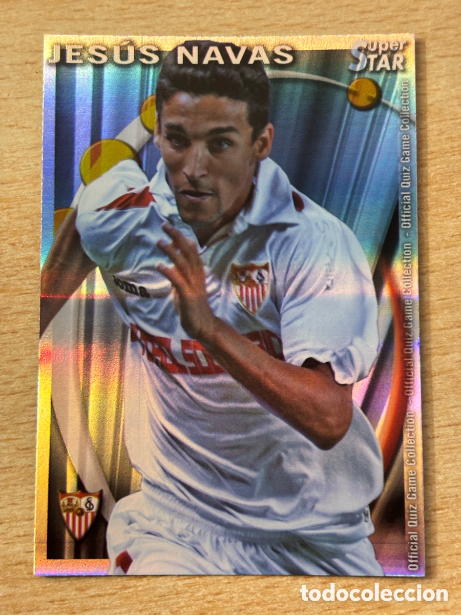 Figurine di Calcio: # 106 Jes&uacute;s Navas Sevilla FC Superstar Mundicromo 2011 rayas horizontales
