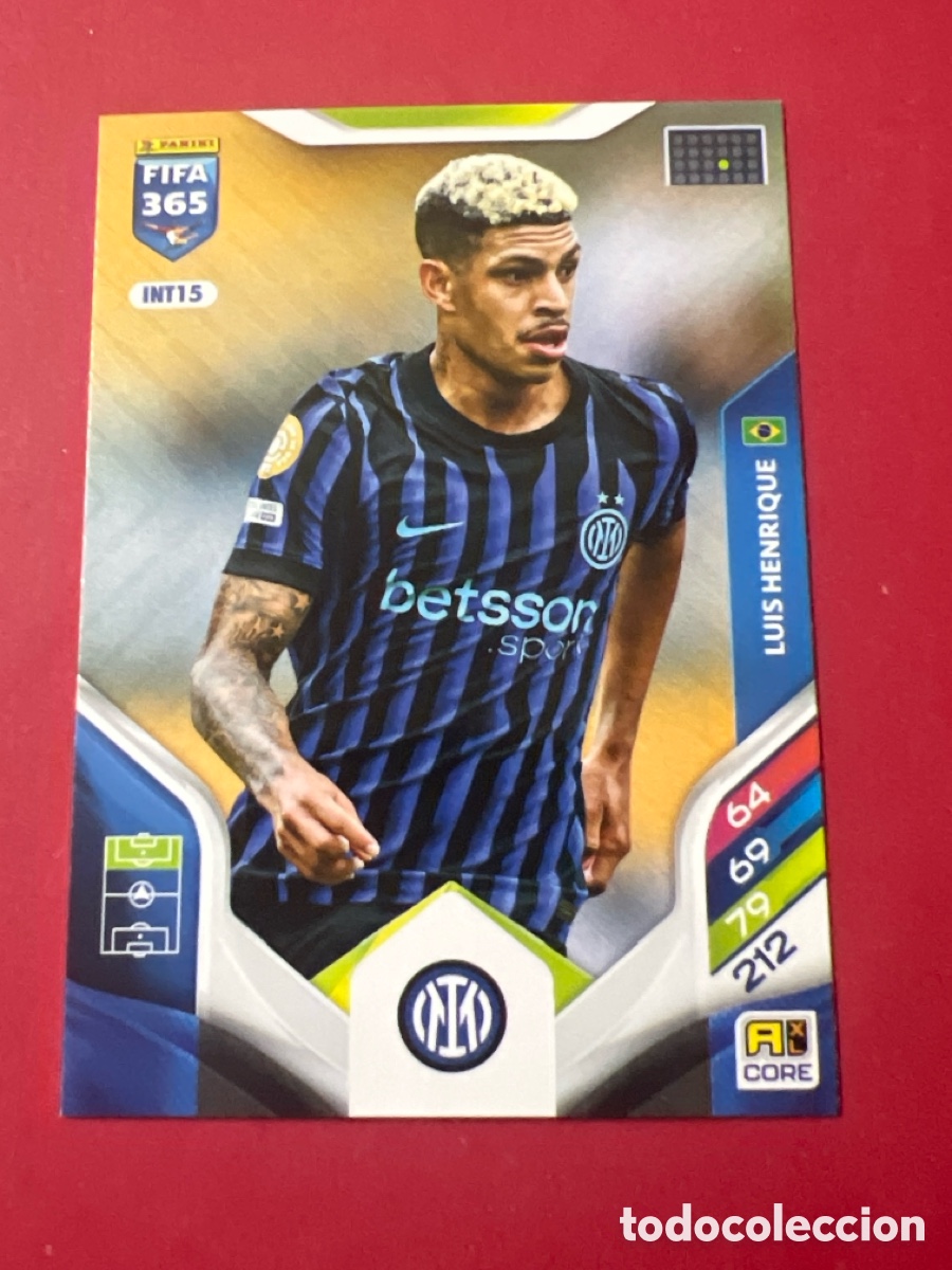 Football Stickers: C604. N&ordm; INT15 Luis Henrique Inter de Mil&aacute;n Adrenalyn XL FIFA 365 2026