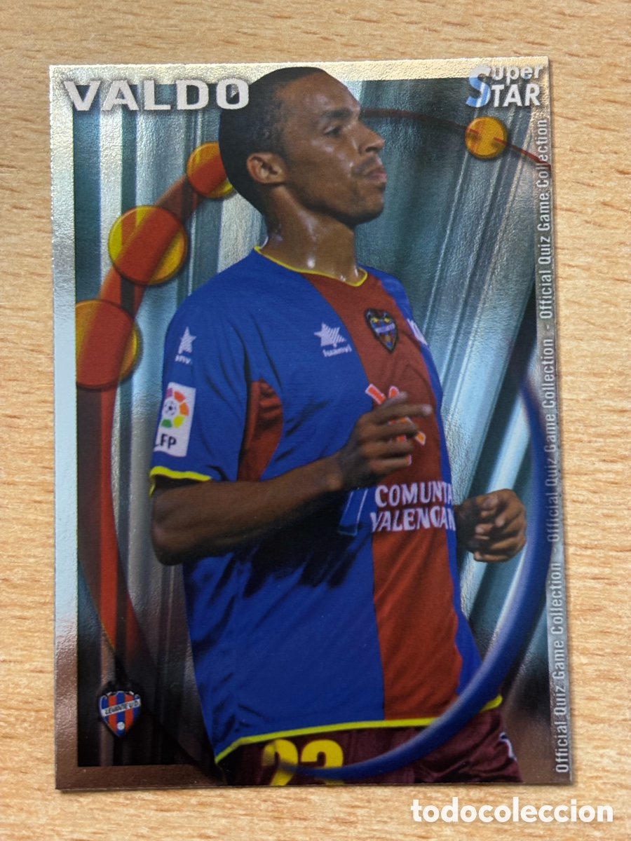 Cartes &agrave; collectionner de Football: # 540 Valdo Levante UD Superstar Mundicromo 2011 brillo liso