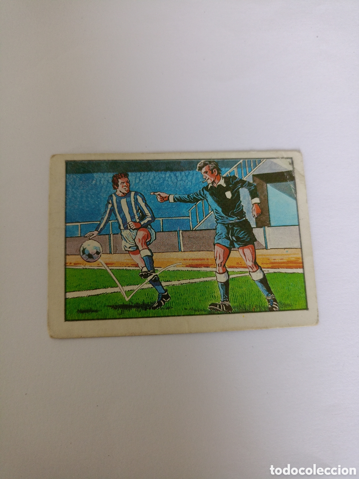 Fu&szlig;ball-Sticker: La ley del f&uacute;tbol n&ordm; 268- Editorial Venlico 1976 - Nunca pegado