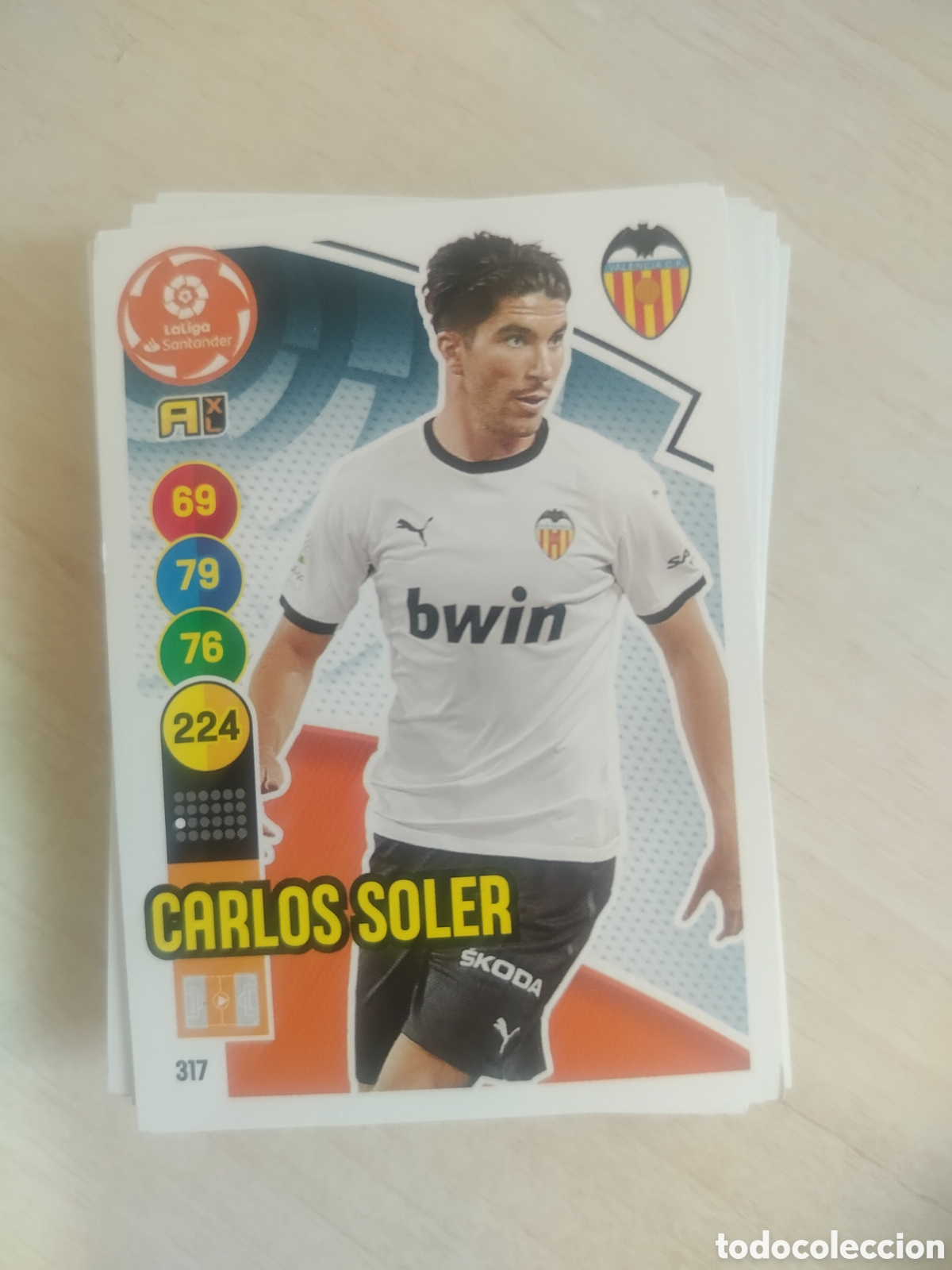 Cromos de F&uacute;tbol: CARLOS SOLER 317 ADRENALYN 2020 2021 20 21