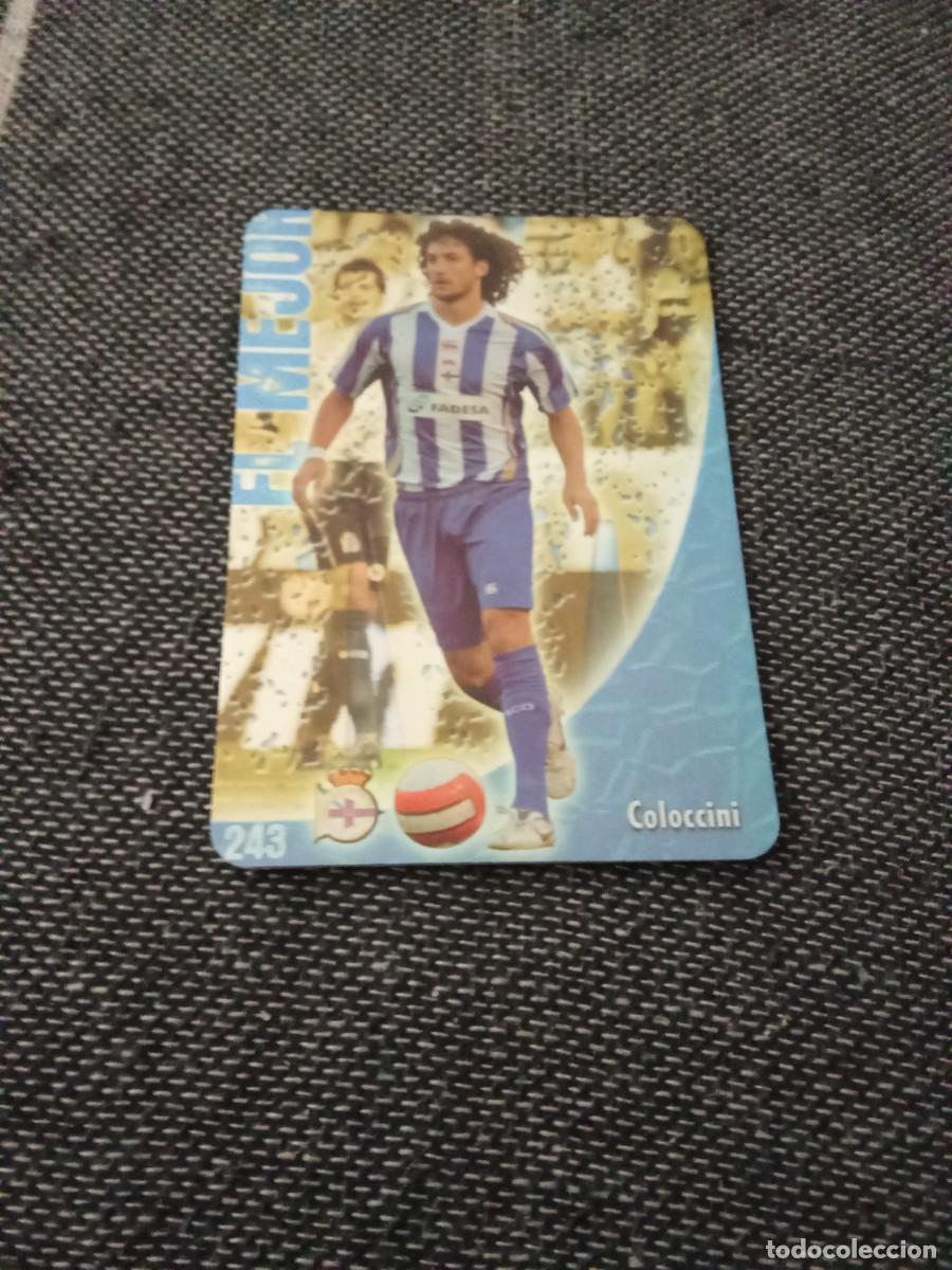 Cromos de F&uacute;tbol: 243 coloccini Depor el mejor brillo liso puntas redondas las fichas de la liga 2009
