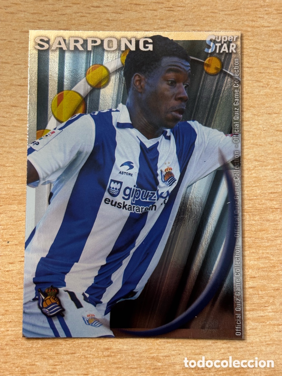 Cromos de F&uacute;tbol: # 482 Sarpong Real Sociedad Superstar Mundicromo 2011 brillo liso