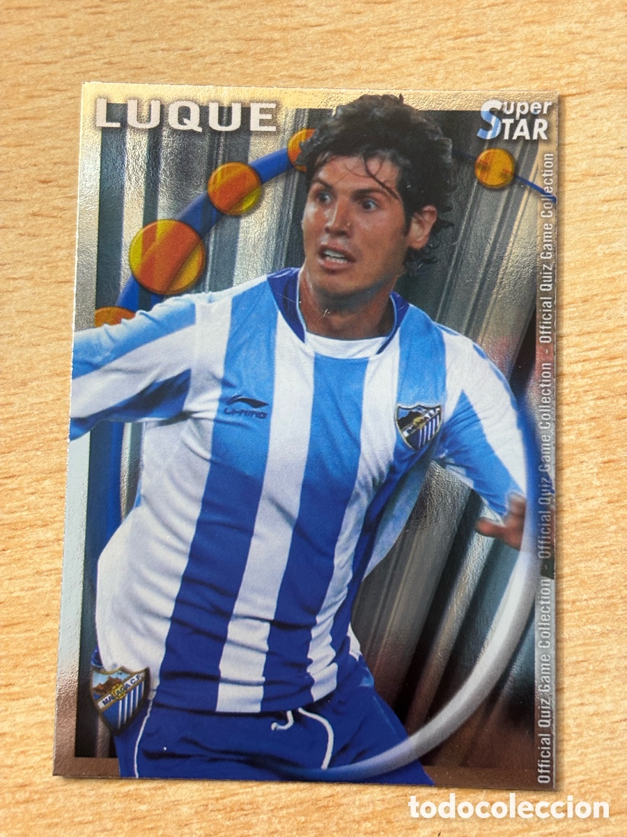 Cromos de F&uacute;tbol: # 457 Luque M&aacute;laga CF Superstar Mundicromo 2011 brillo liso