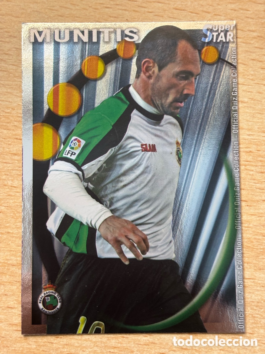 Cromos de F&uacute;tbol: # 431 Munitis Racing de Santander Superstar Mundicromo 2011 brillo liso