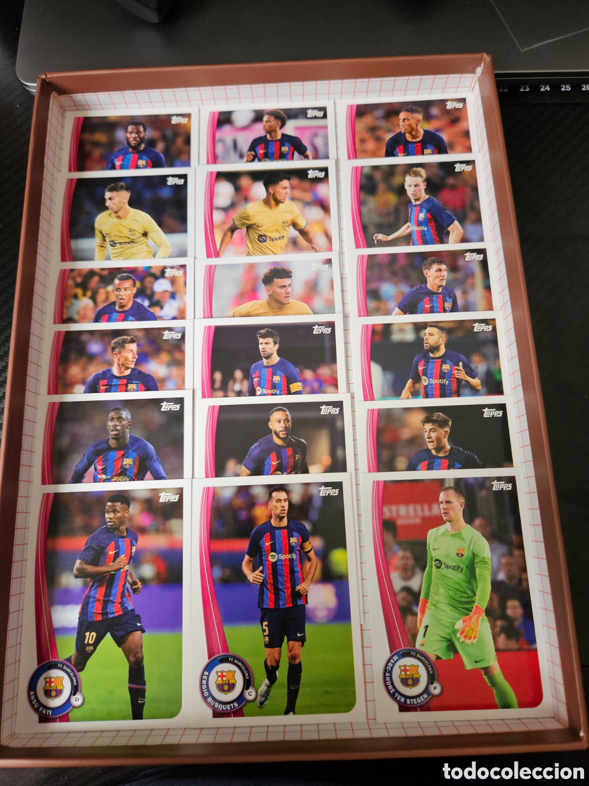 Cromos de F&uacute;tbol: Colecci&oacute;n Cartas F&uacute;tbol FC Barcelona Topps 22/23
