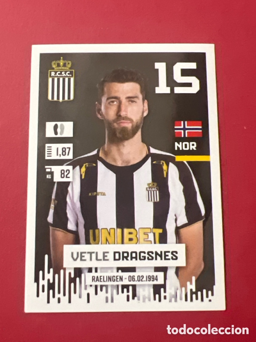 Cromos de F&uacute;tbol: C624. Sticker Panini Pro League 2024-25 2025 n.114 Vetle Dragsnes (Charleroi)